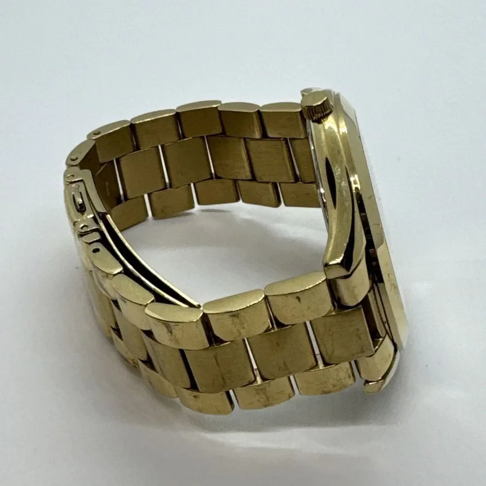 Michael Kors Slim Runway MK3179 Women's Gold Tone Analog Dial Wrist Watch JNA285